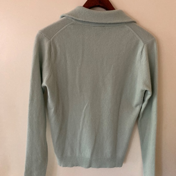 New Scotland 100% Cashmere Quarter Zip Sweater - Picture 10 of 12